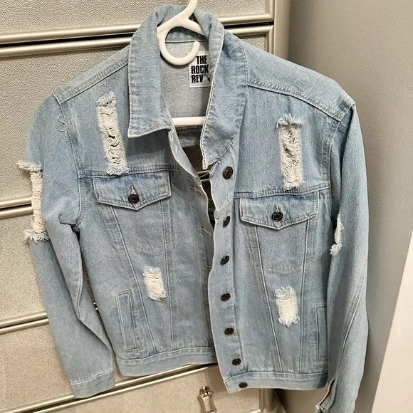 The Rockn Rev Ripped Jean Jacket - Picture 2 of 6